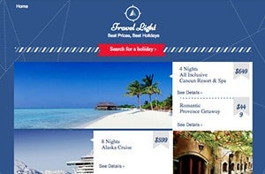free landing page template wix travel deals