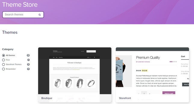 woocommerce reviews theme store