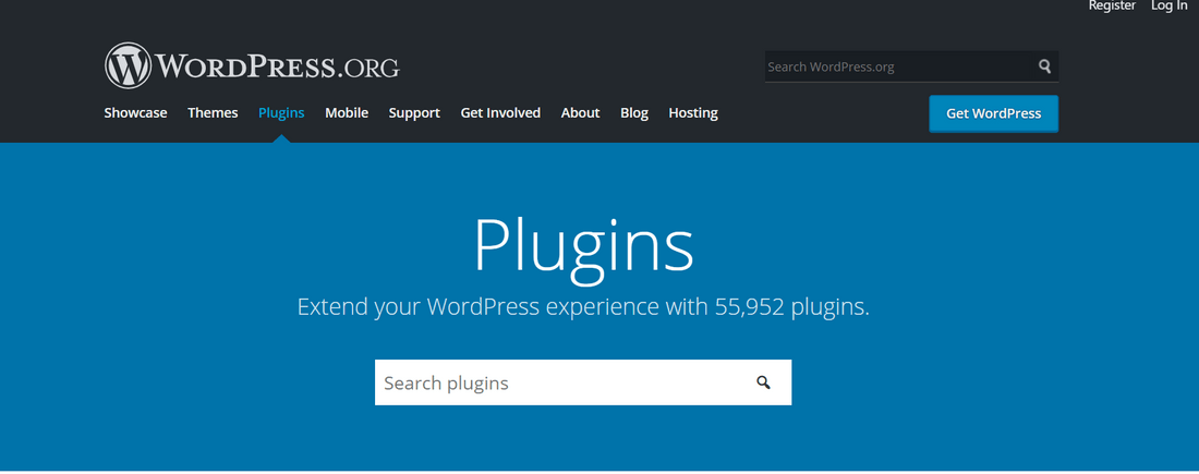 WordPress plugin library search feature