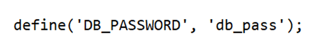 database password code