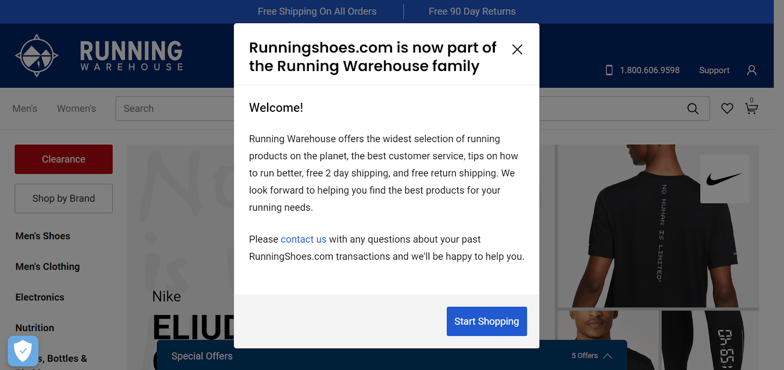 running shoes site