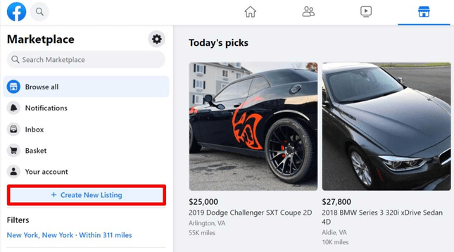 How to create a new listing in Facebook marketplace