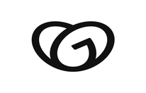 GoDaddy logo black swirl