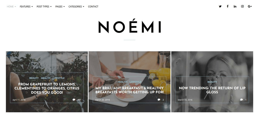 Noemi visualizes your blog posts as a beautiful visual grid.