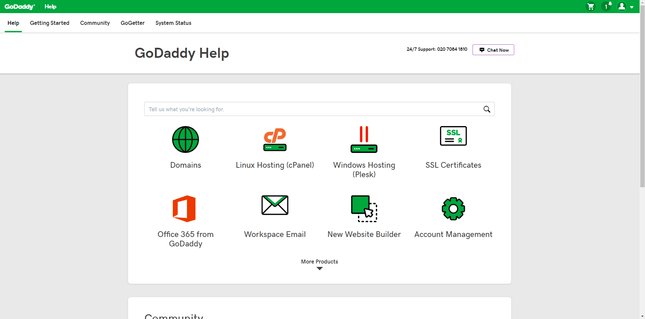 GoDaddy hosting review knowledge base