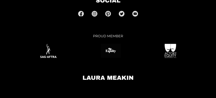 Laura Meakin website socials and member of equity groups