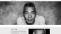 Hiro Kanagawa home page with black and white headshot