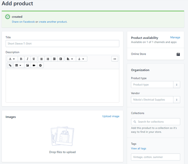 shopify products