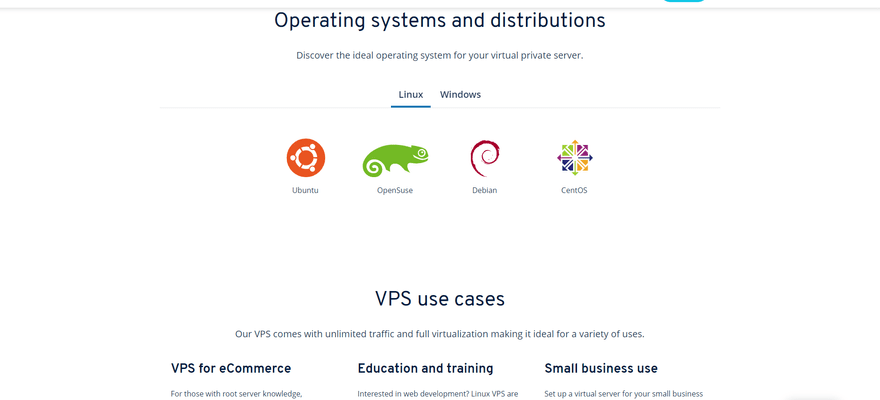 vps ionos operating systems