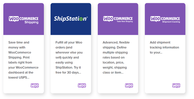 woocommerce shipping extensions library